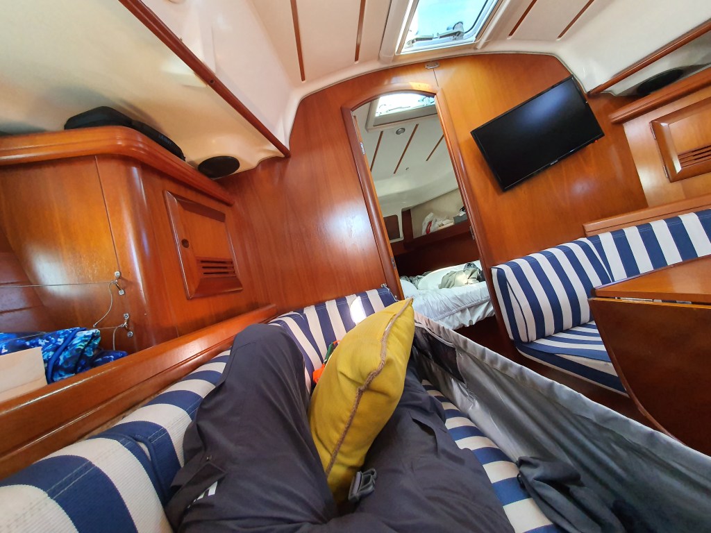 Our first long overnight passage and our first (sand)&nbsp;bar!